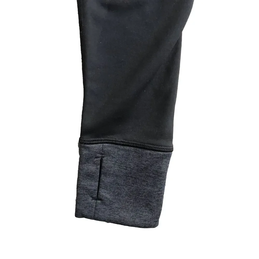 Nike Sweatshirt Women's S Gray Pink Therma Fit Thumb‎ holes